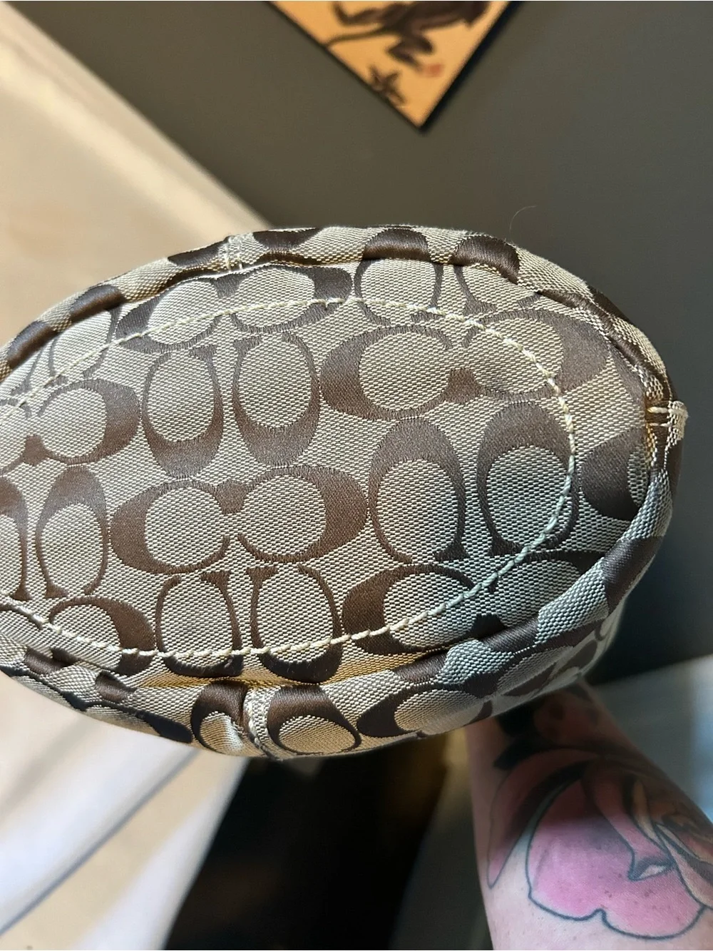 Coach Bleeker Signature Duffle Hobo Bag 11437